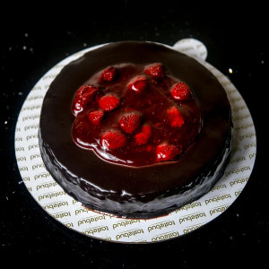 Dark Chocolate Strawberry Cake
